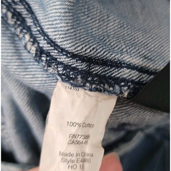 Madewell Denim Overalls Size Xs Zip Front Blue Jean Boho Straight Pockets Retro - Picture 4 of 8